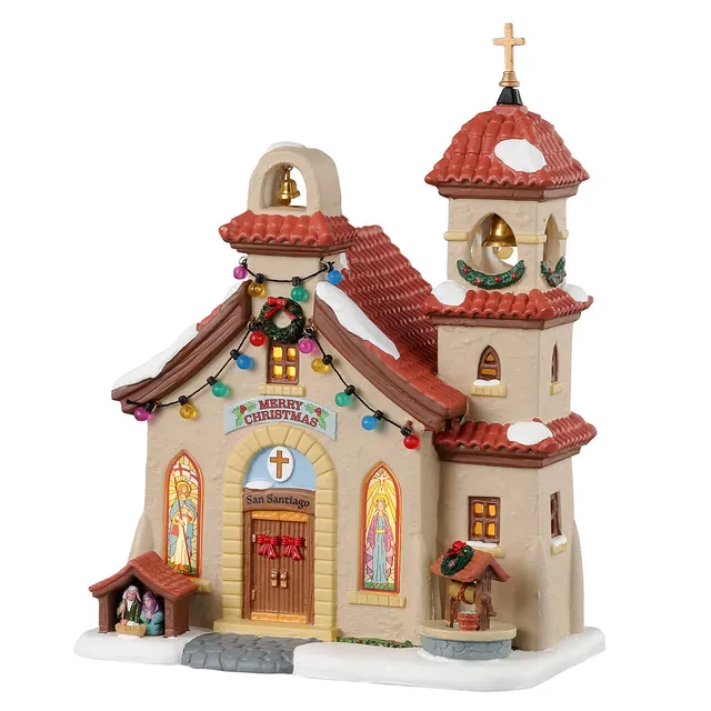 lemax-san-santiago-parish-glise-caddington-village-lumineuse image 1