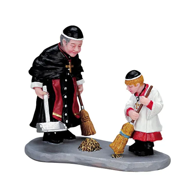 lemax-sweeper-helper-figurine-miniature-balayeur-village image 1