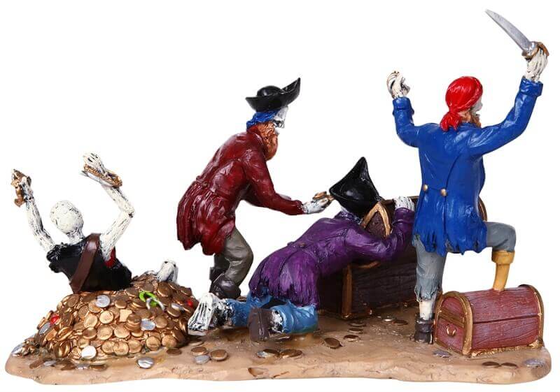 lemax-spooky-town-pirate-s-treasure-chest-coffre-tr-sor-pirate-miniature image 3