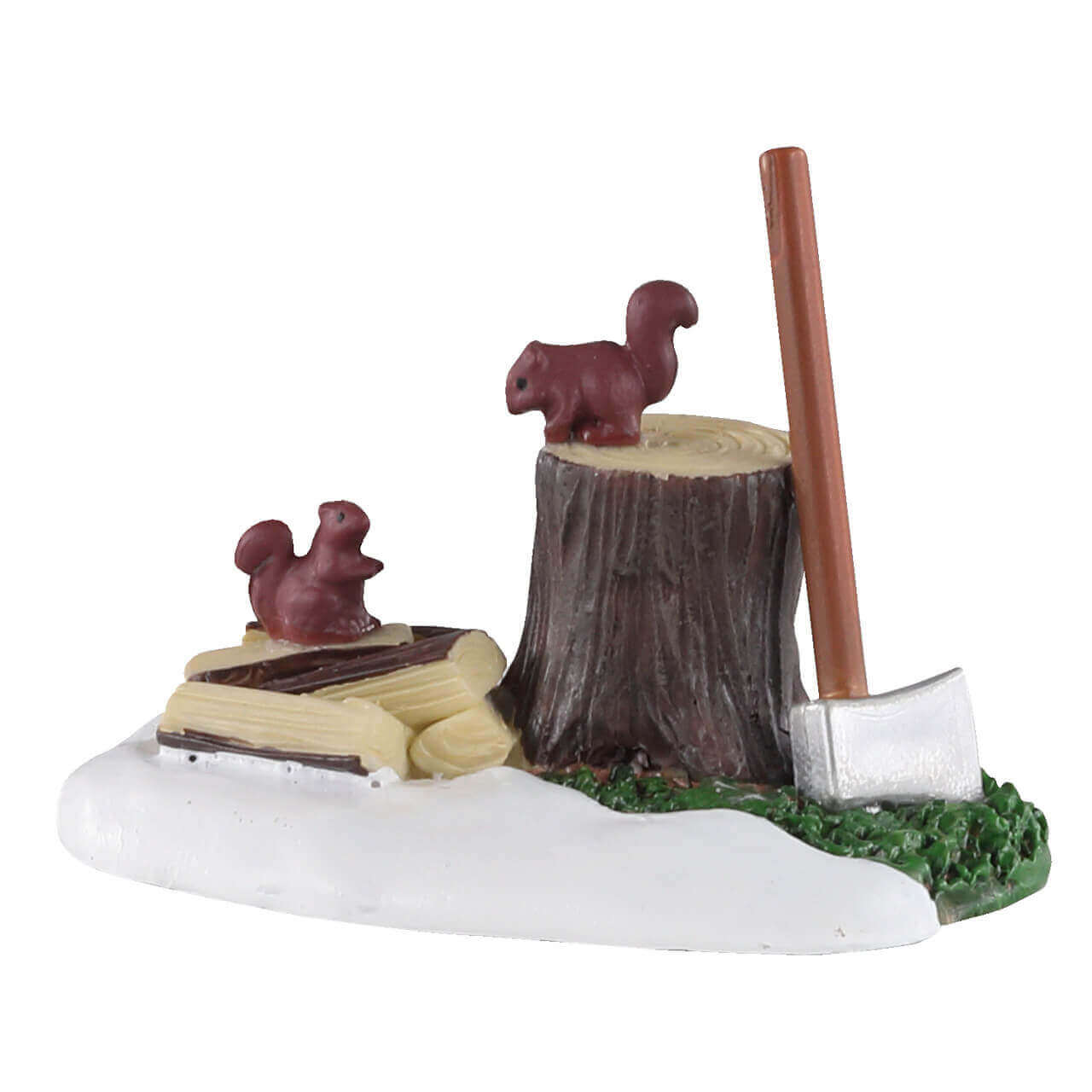 lemax-axe-and-logs-accessoire-b-ches-et-hache-miniature image 1