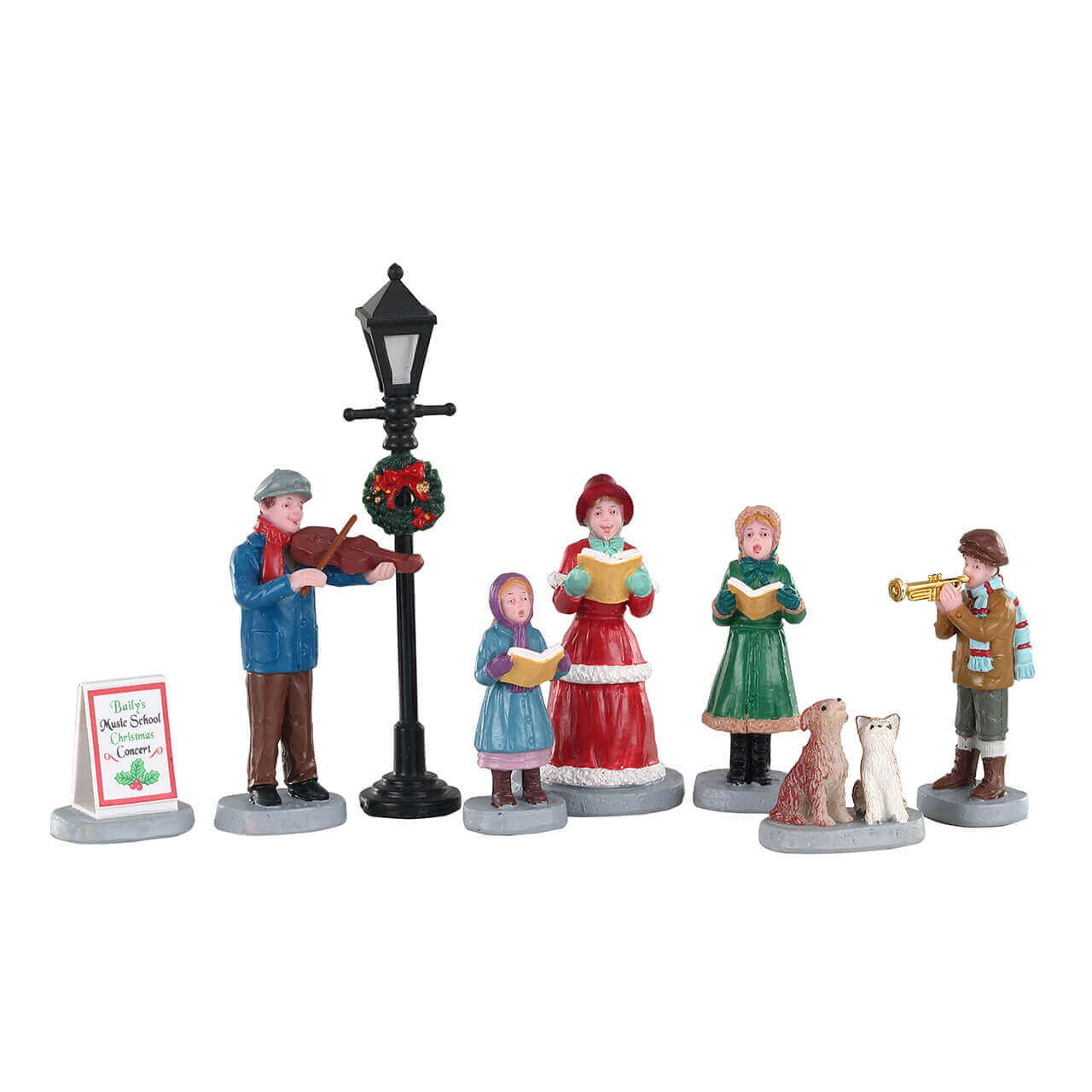 lemax-baily-s-music-school-carolers-figurine-village-caddington image 1