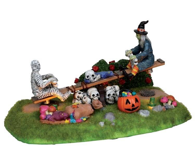 lemax-see-saw-sensation-miniature-attraction-balan-oire-spooky-town image 1