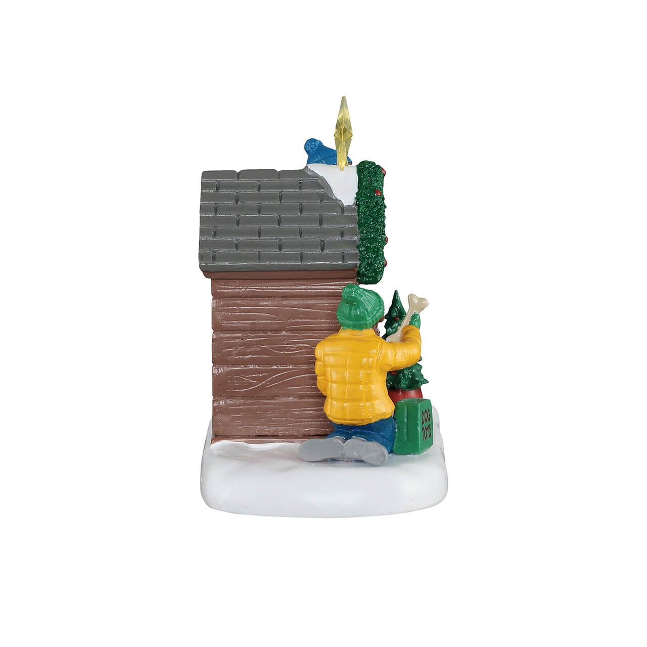 lemax-doghouse-christmas-figurine-miniature-jake-le-chiot image 2