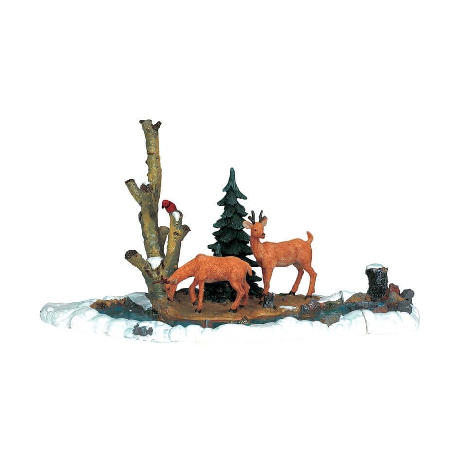lemax-feeding-deer-set-of-3-lot-de-3-cerfs-miniatures image 1