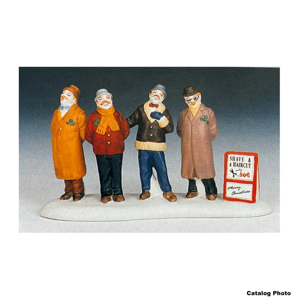 lemax-the-barber-shop-quartet-figurine-village-de-no-l image 1