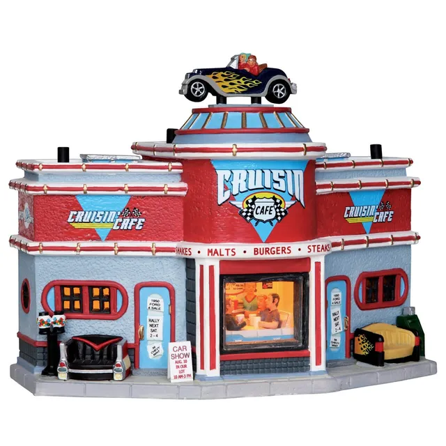 lemax-cruisin-cafe-b-timent-miniature-caf-lumineux image 1