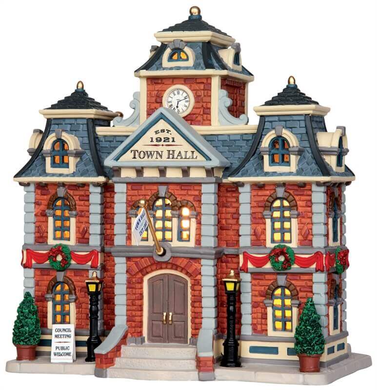 lemax-town-hall-mairie-miniature-pour-village image 4