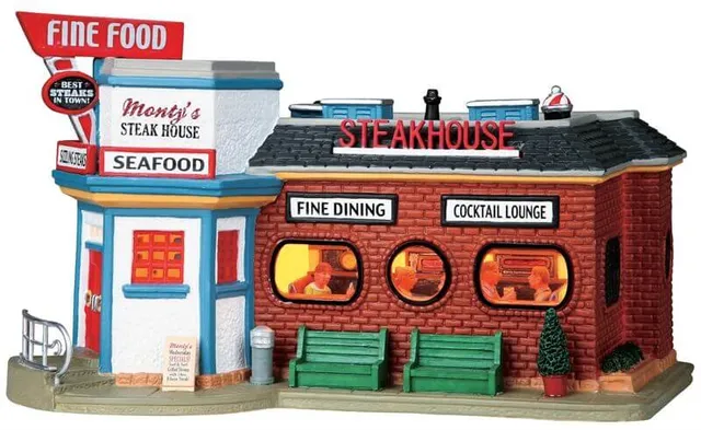lemax-monty-s-steak-house-village-miniature-restaurant-illumin image 1