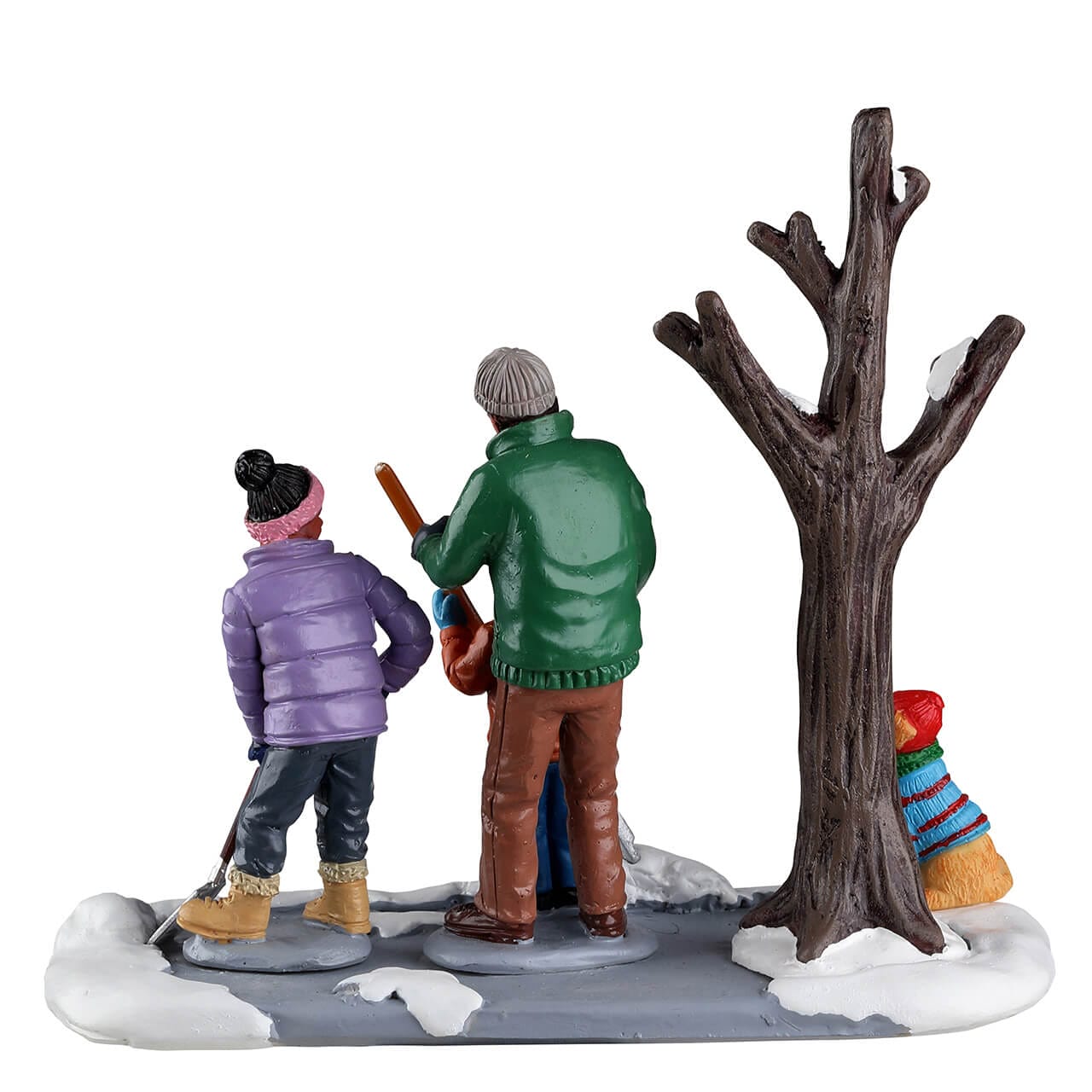 lemax-harvest-crossing-shoveling-the-driveway-figurine-famille-neige image 4