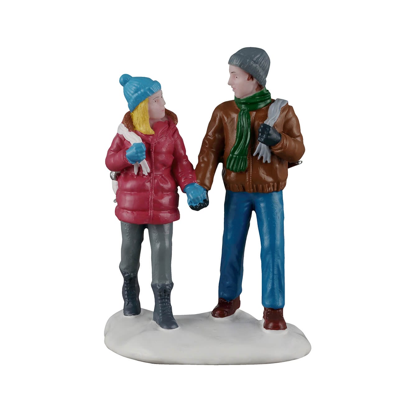 lemax-skating-date-figurine-miniature-couple-en-patinage-vail-village image 1