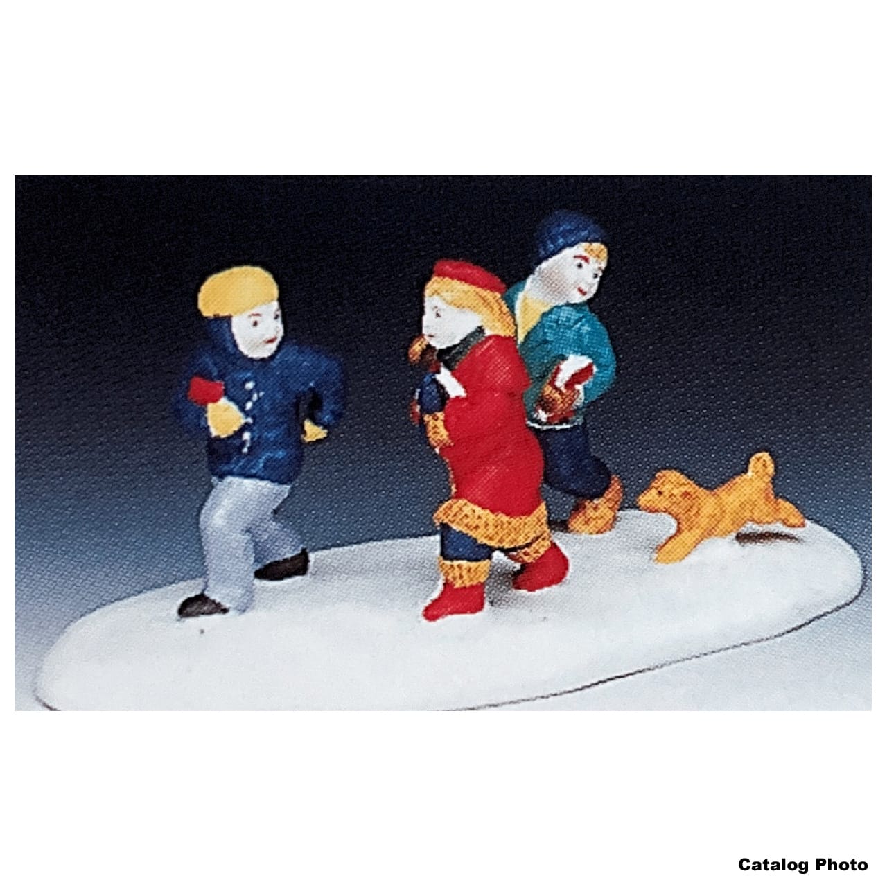 lemax-school-children-running-figurine-miniature-coliers-qui-courent image 2