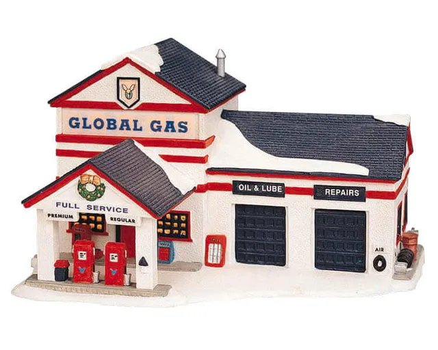 lemax-gas-station-b-timent-miniature-station-service image 1
