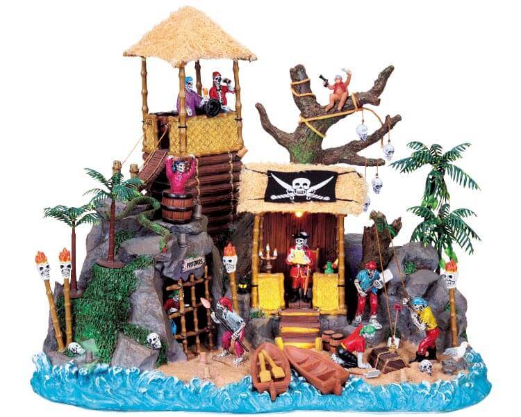 lemax-pirates-hideout-miniature-de-village-spooky-town image 1