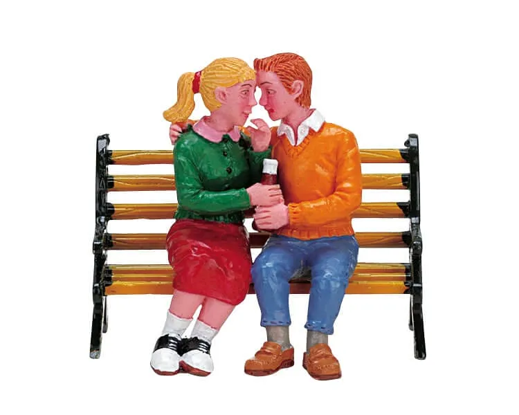 lemax-teens-sharing-soda-figurine-village image 1