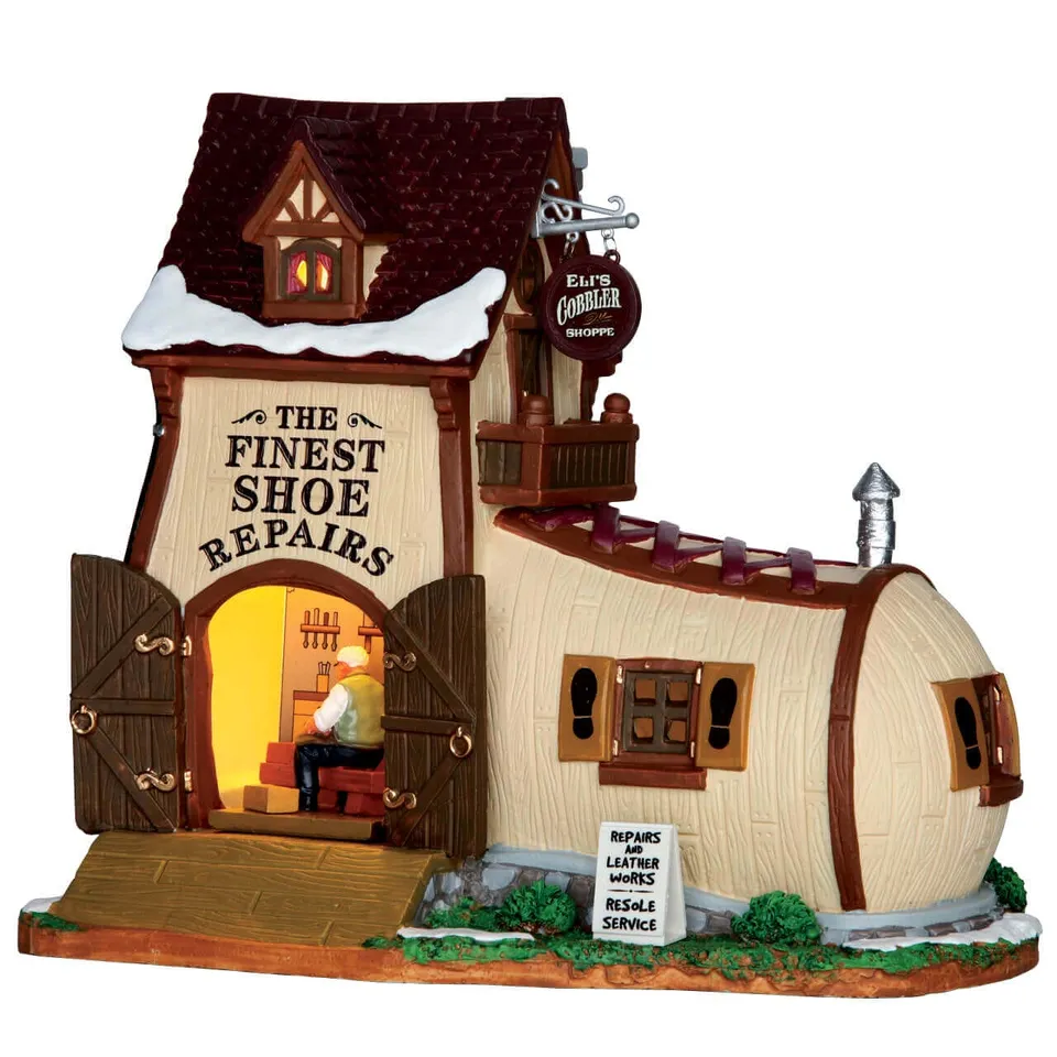 lemax-eli-s-cobbler-shoppe-b-timent-de-village-miniature-illumin image 1