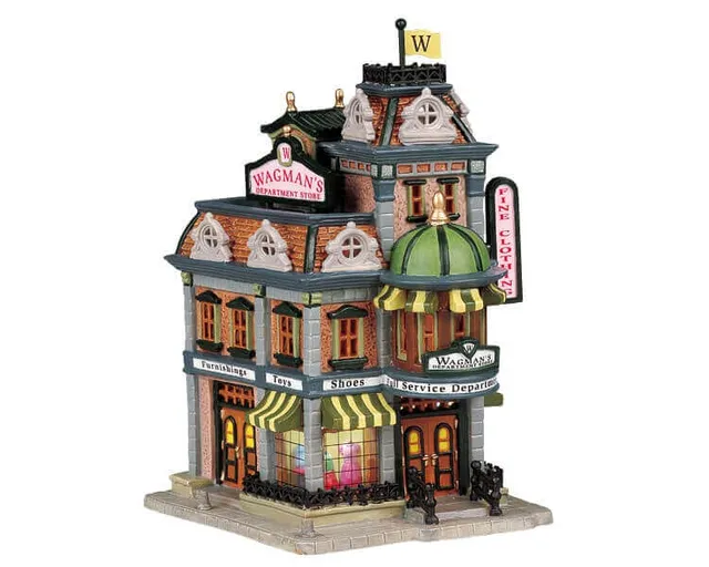 lemax-wagman-s-dept-store-grand-magasin-miniature-de-village-de-no-l-lumineux image 1