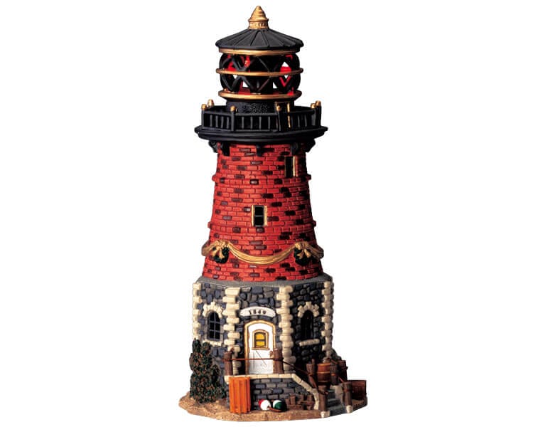 lemax-old-jetty-lighthouse-phare-miniature-lumineux image 1