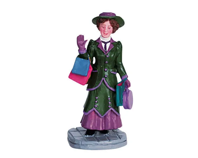 lemax-shopping-day-figurine-miniature-shopping-de-no-l image 1