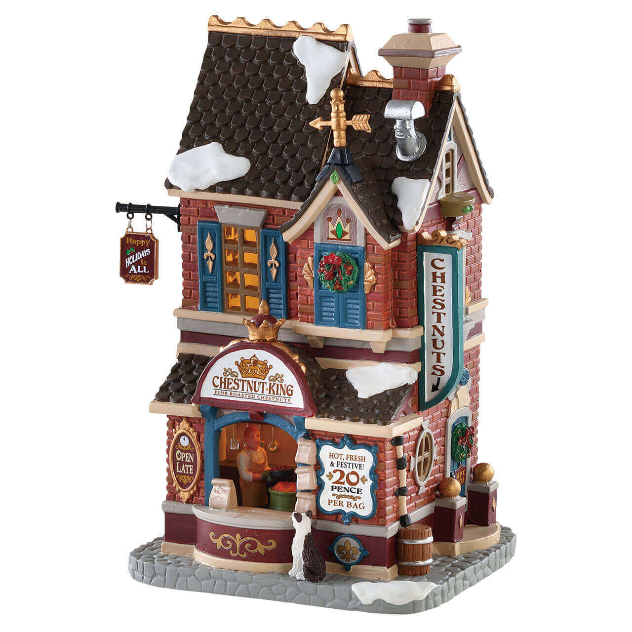 lemax-chestnut-king-boutique-marchand-de-marrons-lumineuse image 1