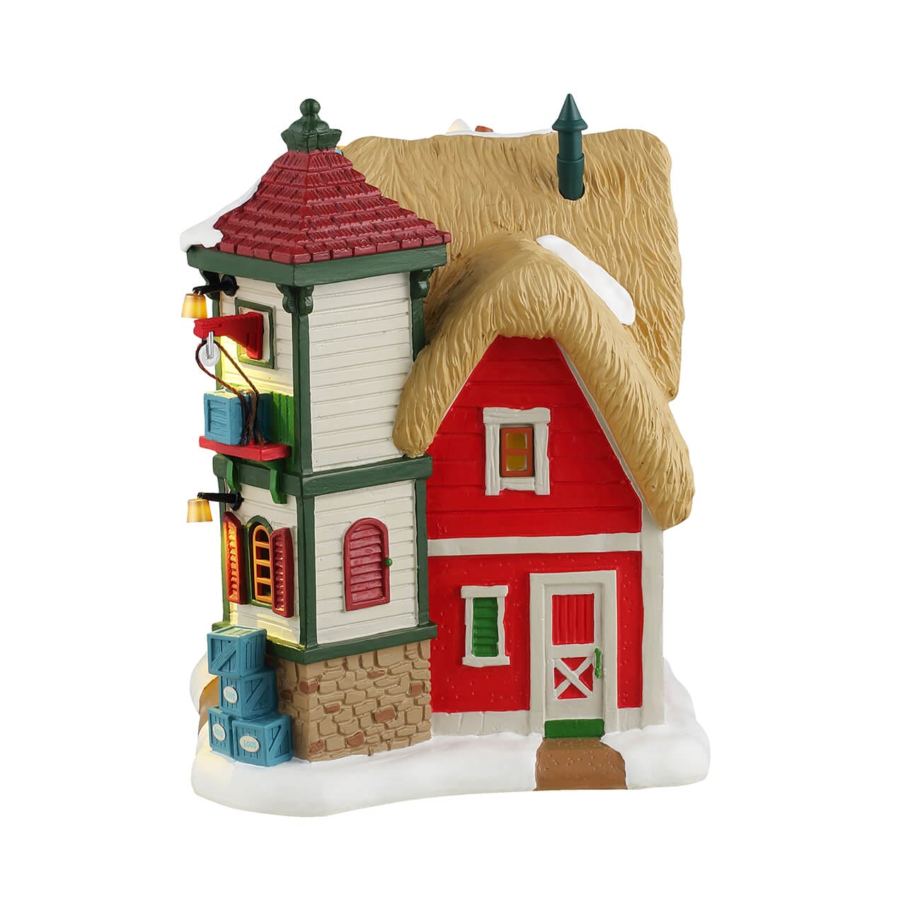 lemax-the-eggnog-bar-santa-s-wonderland-chalet-miniature-lait-de-poule image 3