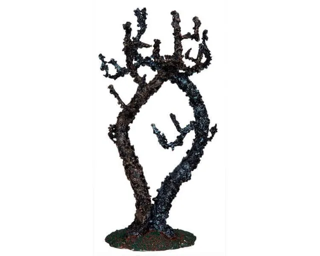lemax-double-lichen-covered-tree-arbre-miniature-spooky-town image 1