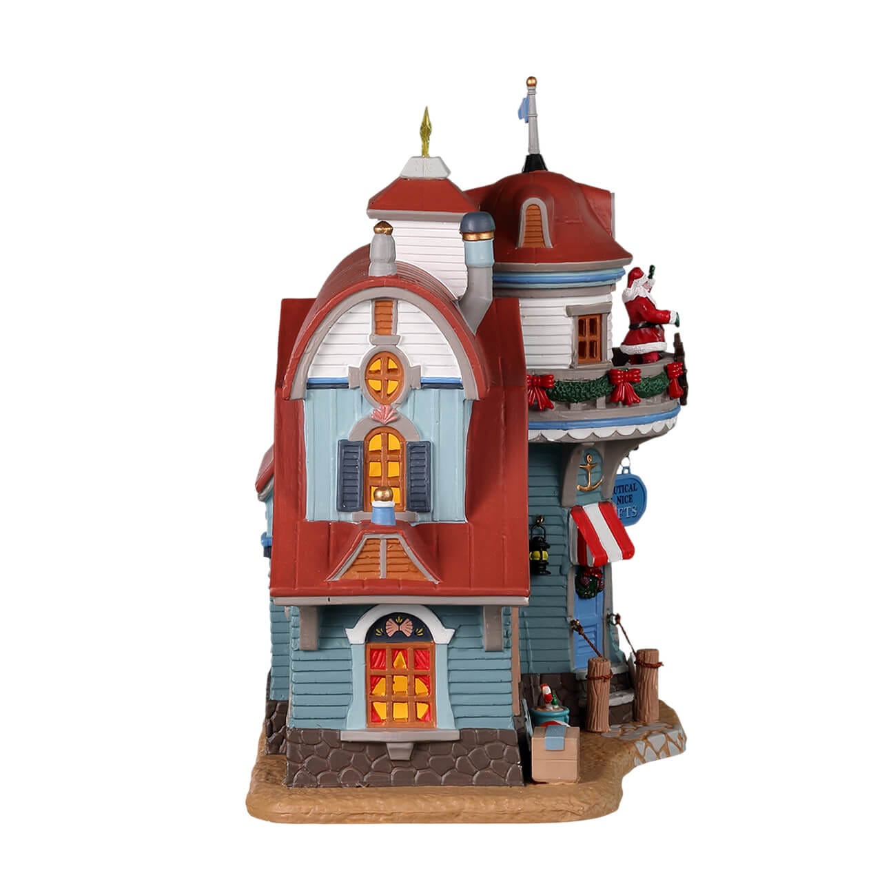 lemax-seaside-santa-christmas-shoppe-boutique-miniature-plymouth-corners image 2