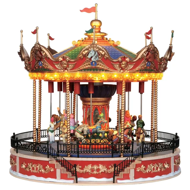 lemax-elegant-equestrian-carousel-man-ge-miniature-coventry-cove image 1
