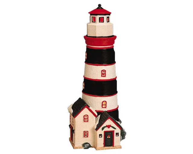 lemax-bay-harbor-lighthouse-phare-miniature-de-village-de-no-l image 1
