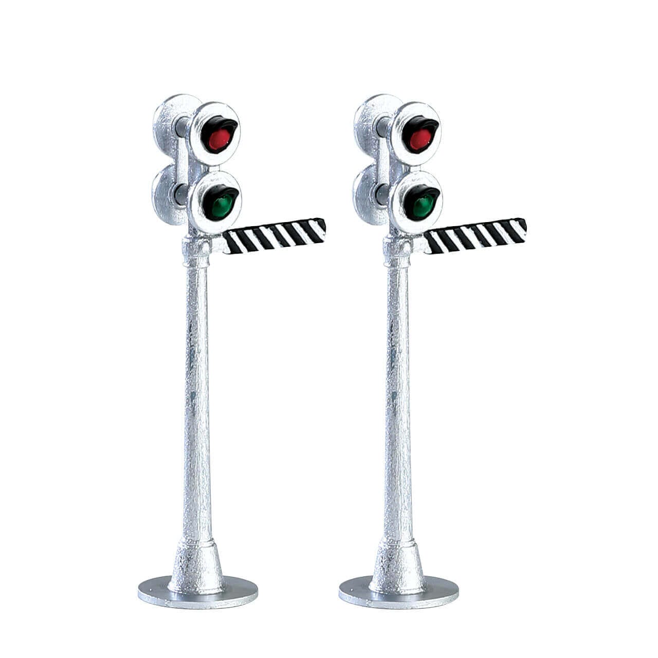 lemax-railway-signal-light-set-of-2-accessoire-miniature-feux-de-voie image 1