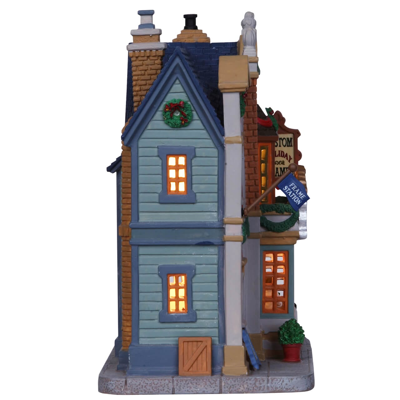 lemax-frame-station-b-timent-miniature-village-de-collection image 2