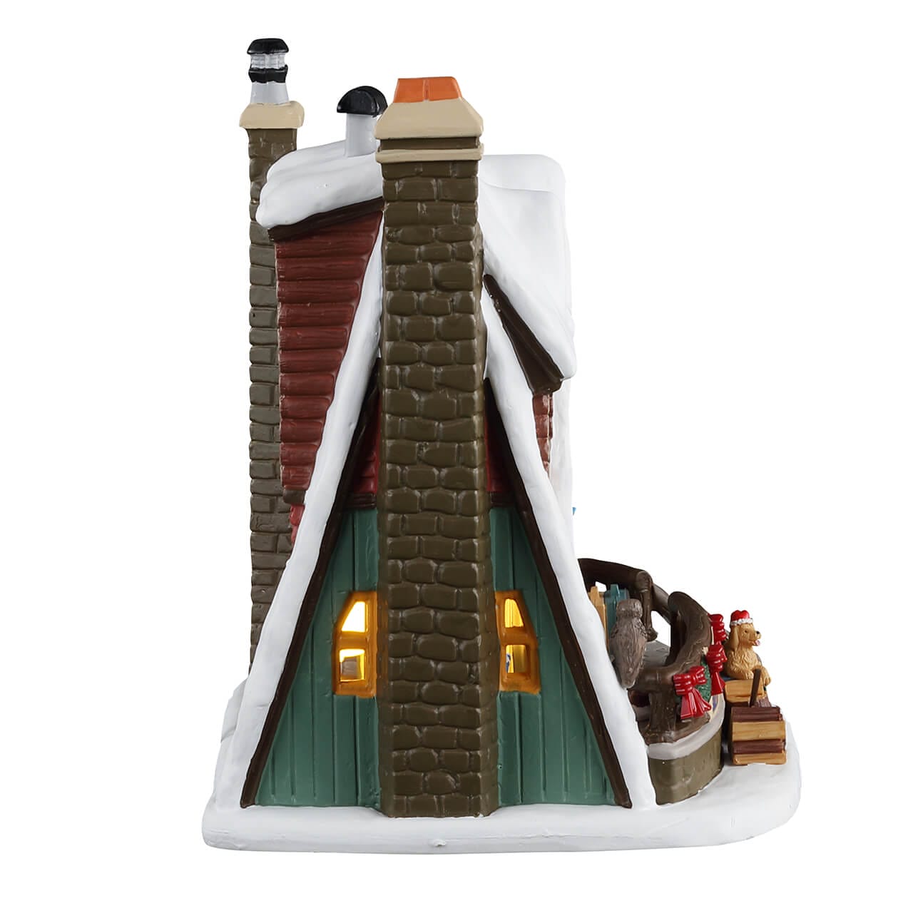 lemax-mountain-holiday-reunion-chalet-a-frame-miniature-vail-village image 2