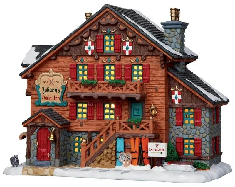 lemax-johann-s-chalet-inn-maison-miniature-illumin-e-de-village-de-no-l image 1