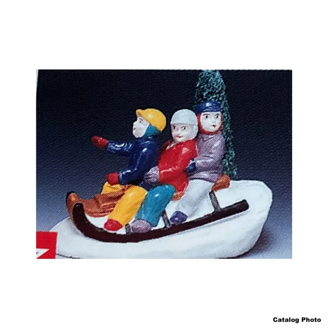 lemax-tobogganing-luge-d-hiver-figurine-miniature image 1