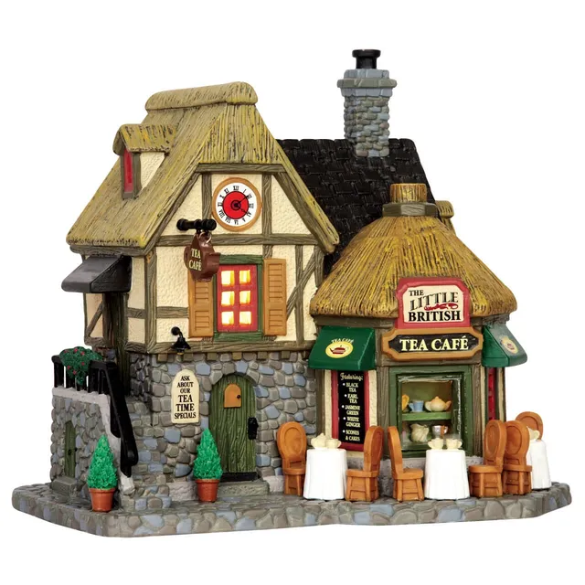 lemax-the-little-british-tea-cafe-b-timent-miniature-de-village-illumin image 1