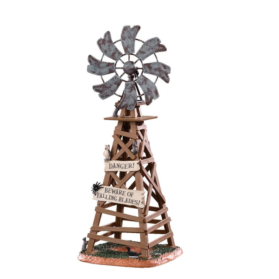 lemax-spooky-windmill-moulin-hant-spooky-town image 1