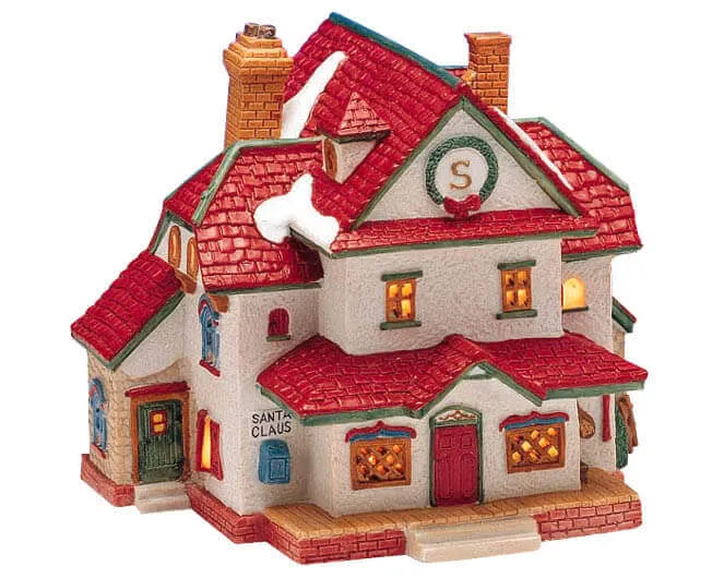 lemax-santa-s-lodge-chalet-du-p-re-no-l-lumineux image 1