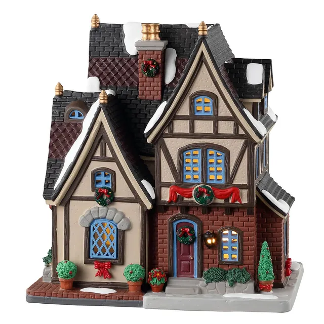 lemax-the-burgher-s-house-maison-miniature-illumin-e-caddington image 1