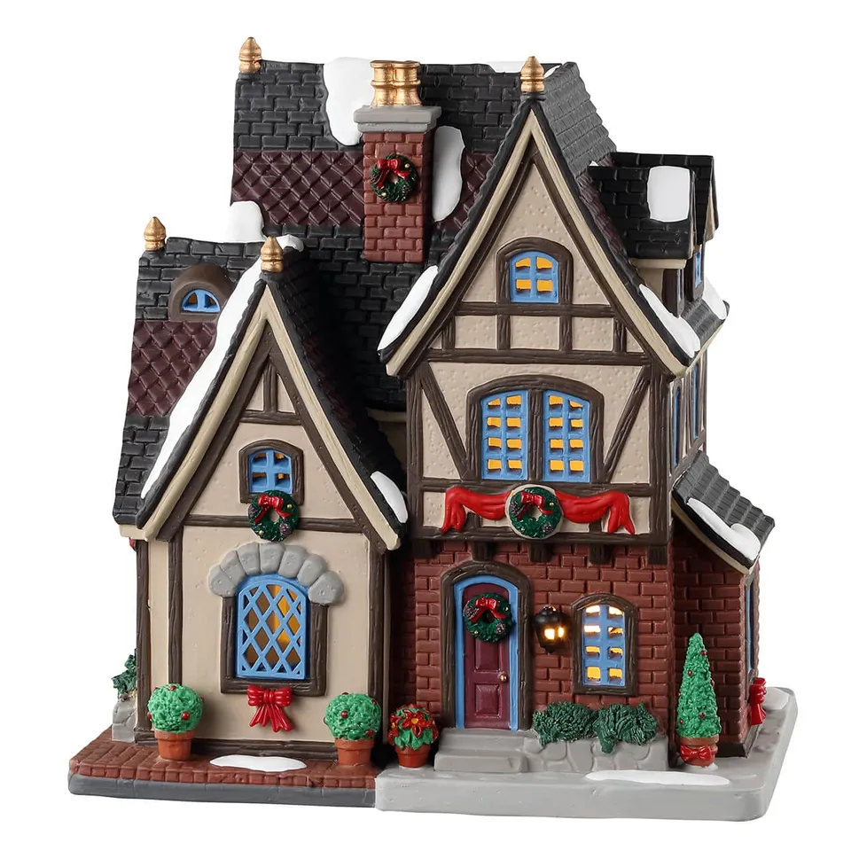 lemax-the-burgher-s-house-maison-miniature-illumin-e-caddington image 1