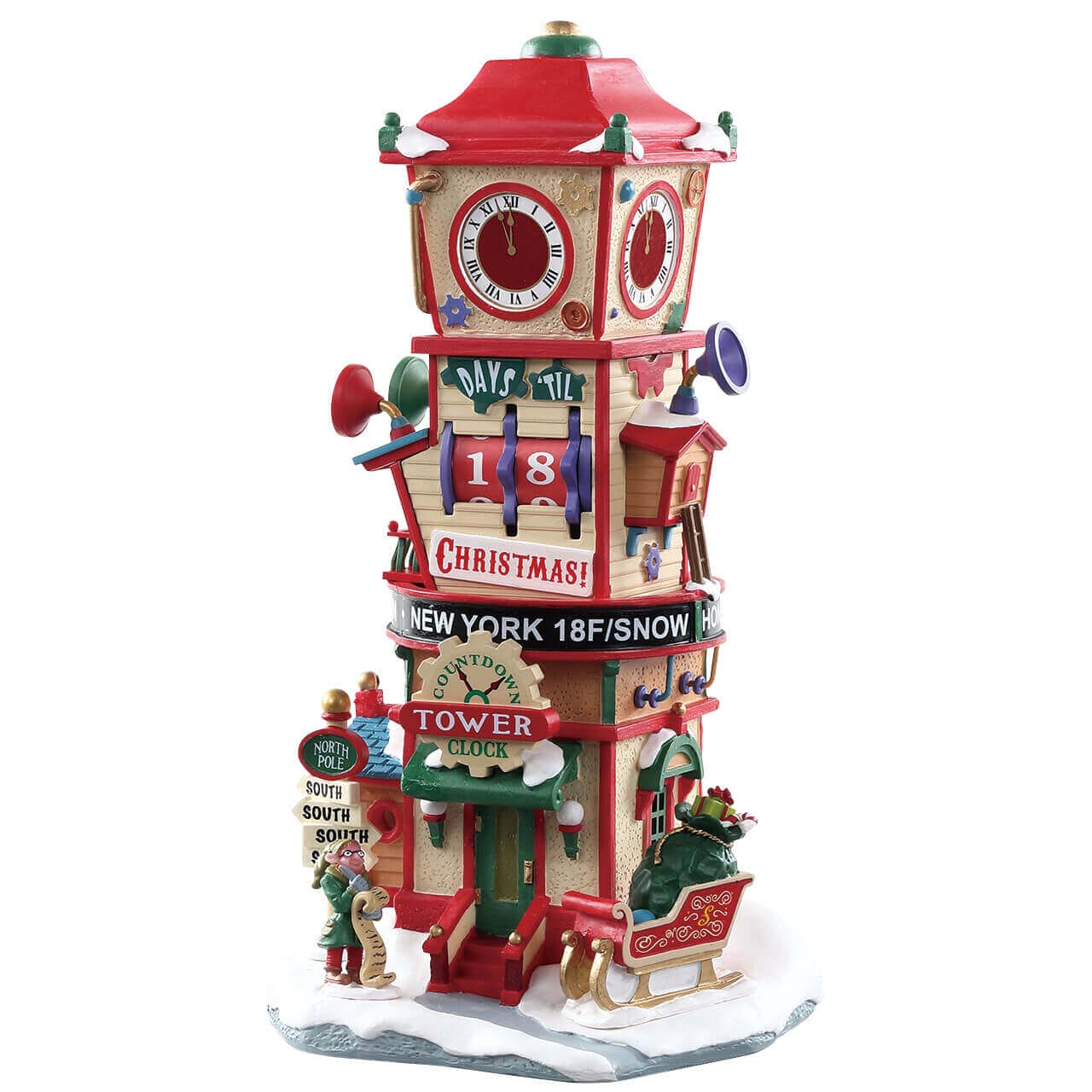 lemax-countdown-clock-tower-tour-horloge-compte-rebours image 1