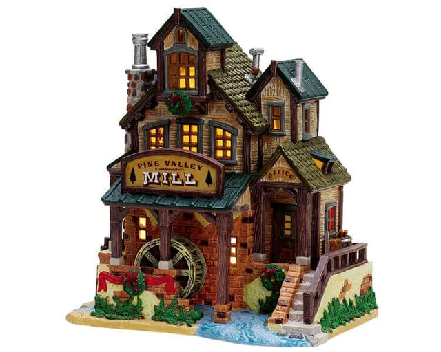 lemax-pine-valley-mill-moulin-miniature-de-village image 1