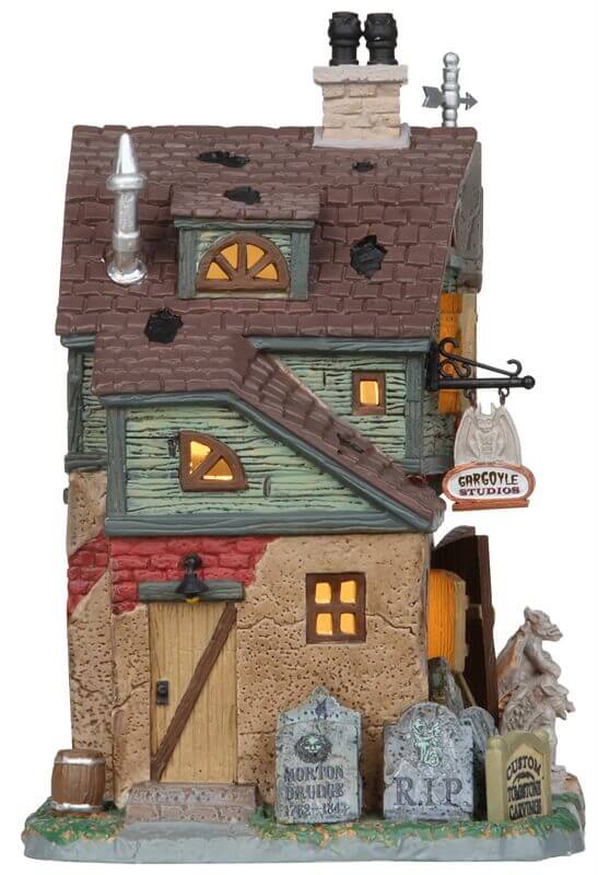 lemax-gargoyle-sculptor-s-studio-b-timent-lumineux-spooky-town image 3