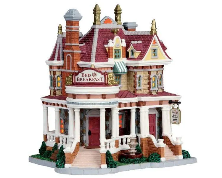 lemax-pine-hill-bed-breakfast-b-timent-miniature-de-collection image 1