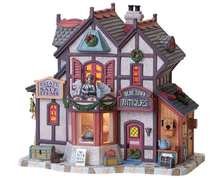 lemax-olde-town-antiques-b-timent-miniature-boutique-antiquit-s image 1