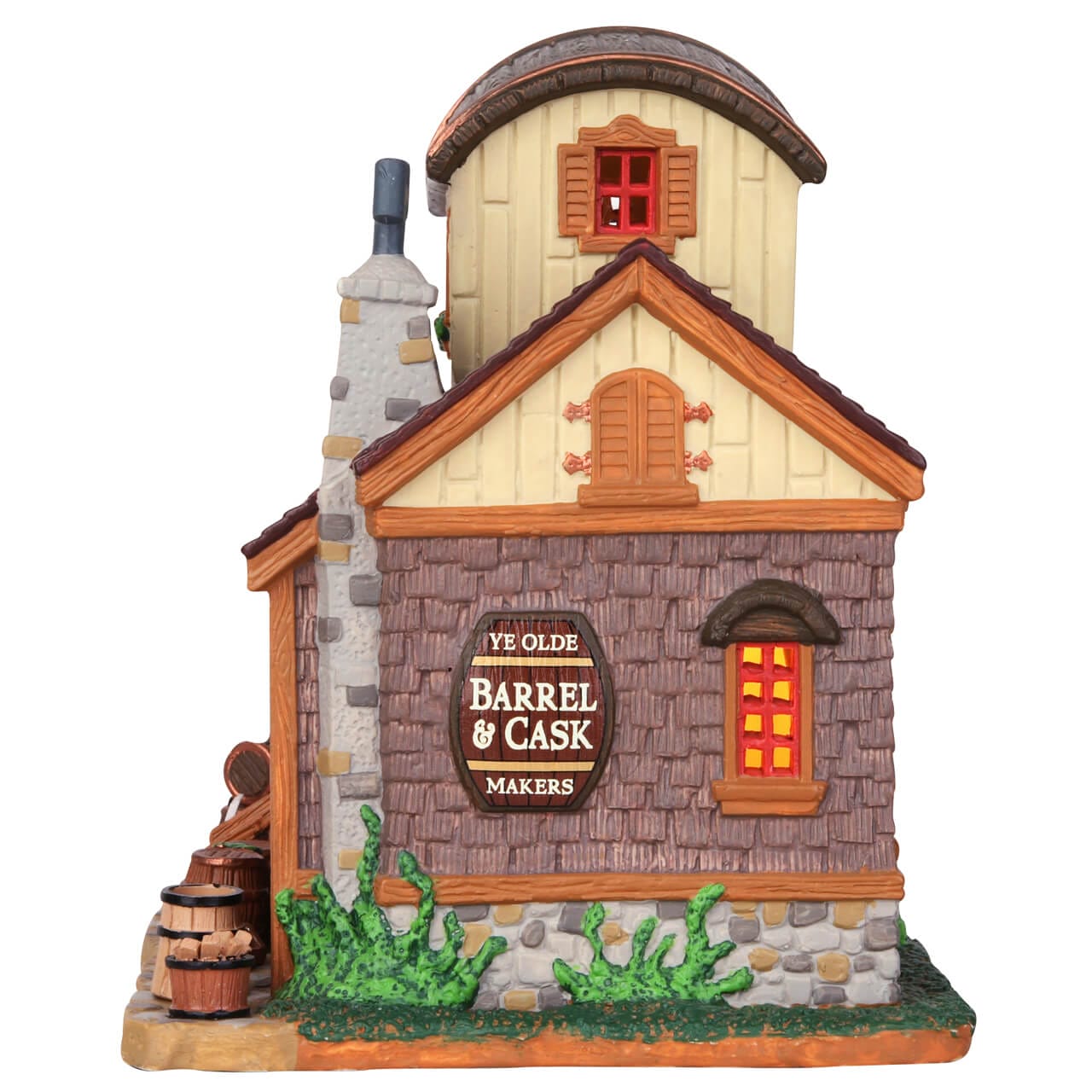 lemax-ye-olde-barrel-cask-makers-figurine-artisanale image 2