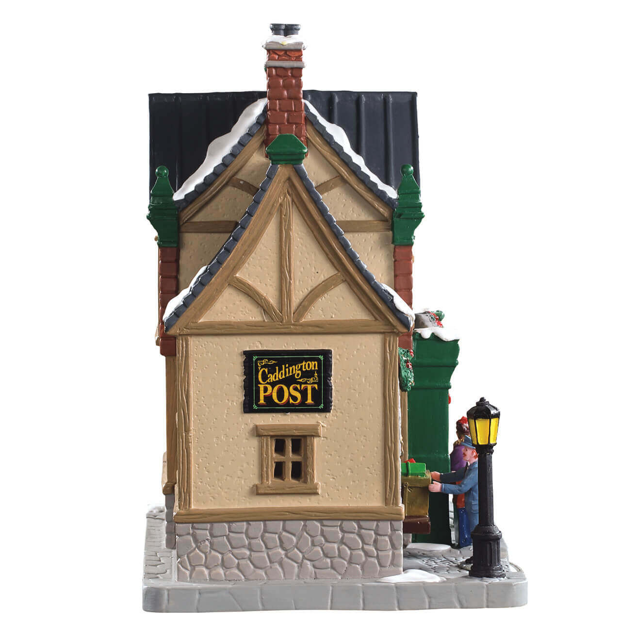 lemax-caddington-post-bureau-de-poste-lumineux-pour-village-de-no-l image 3
