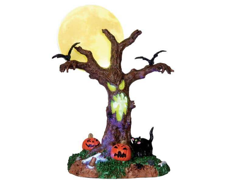lemax-scary-moonlit-tree-arbre-halloween-lumineux-spooky-town image 4