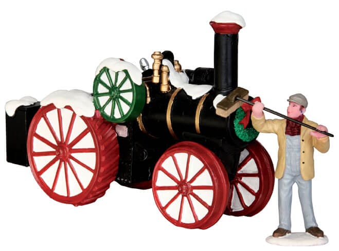 lemax-snowy-steam-tractor-v-hicule-miniature-de-collection image 1