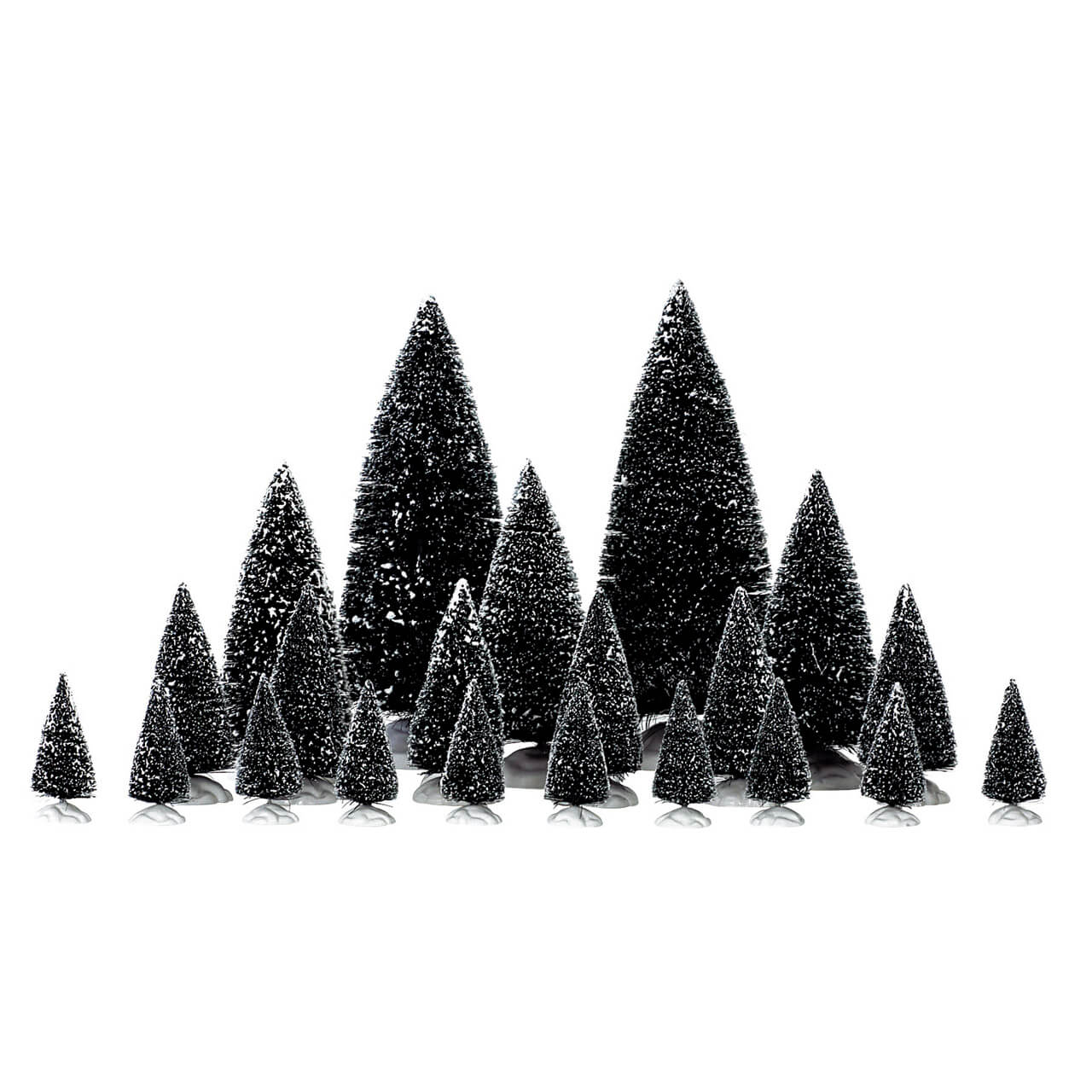 lemax-21-pc-assorted-pine-trees-set-21-sapins-miniatures image 1