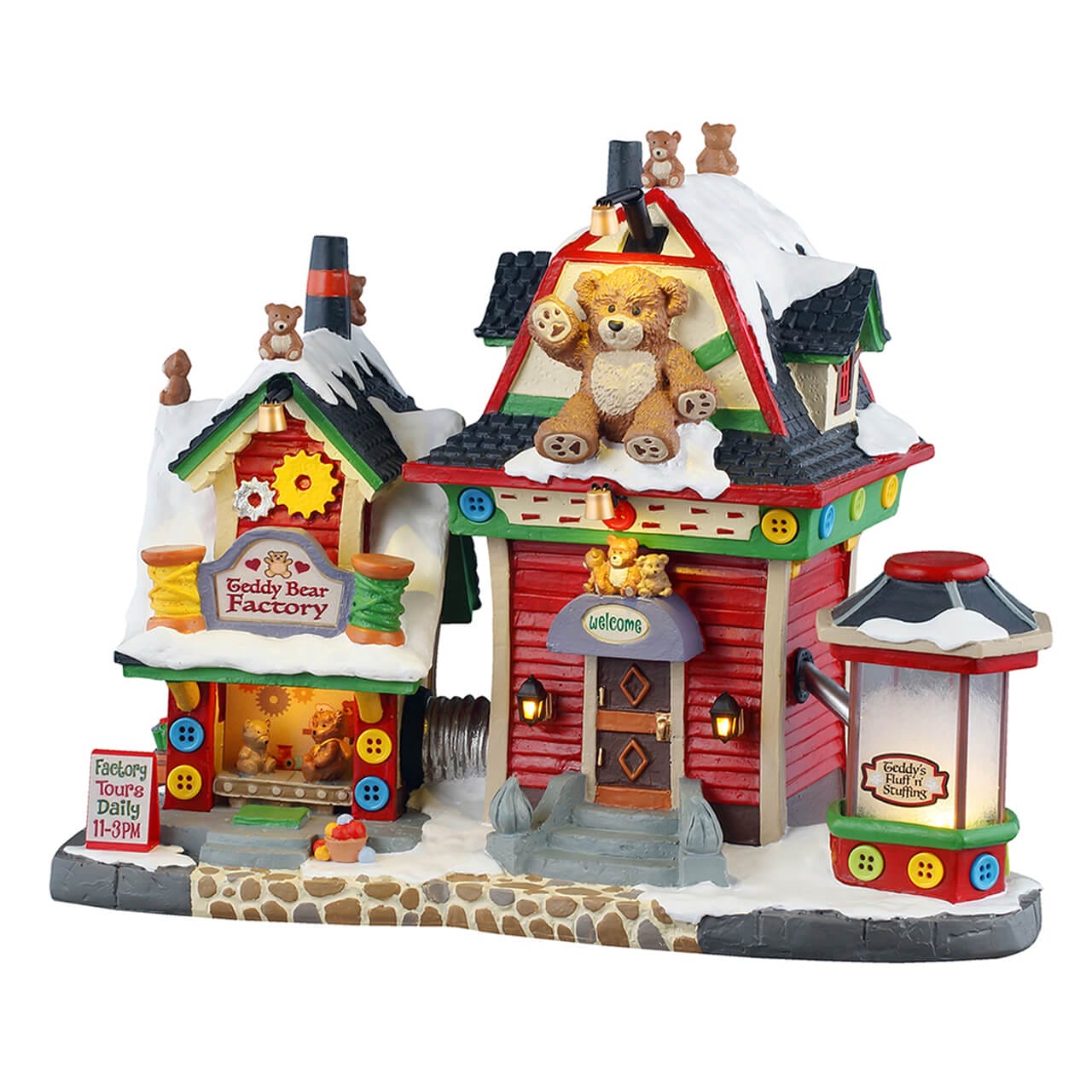 lemax-teddy-bear-factory-b-timent-miniature-caddington image 1