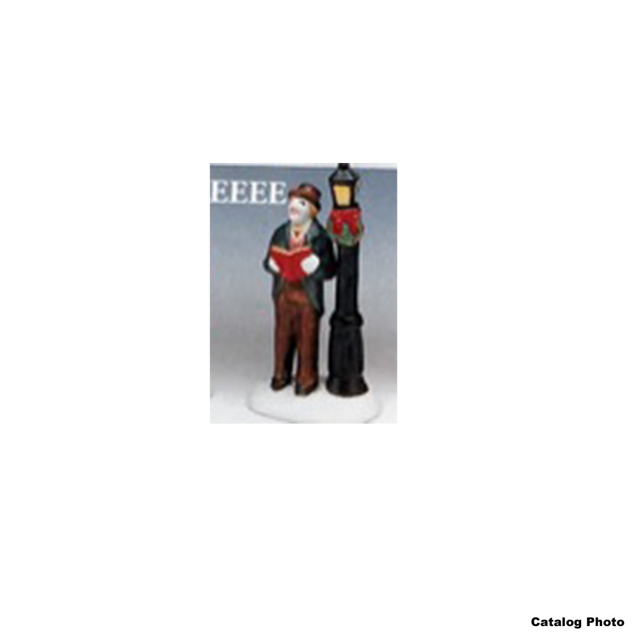 lemax-caroller-beside-a-lamp-post-figurine-chantre-no-l-miniature image 1